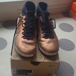 Nike Metallic Copper and Black Soccer Shoes